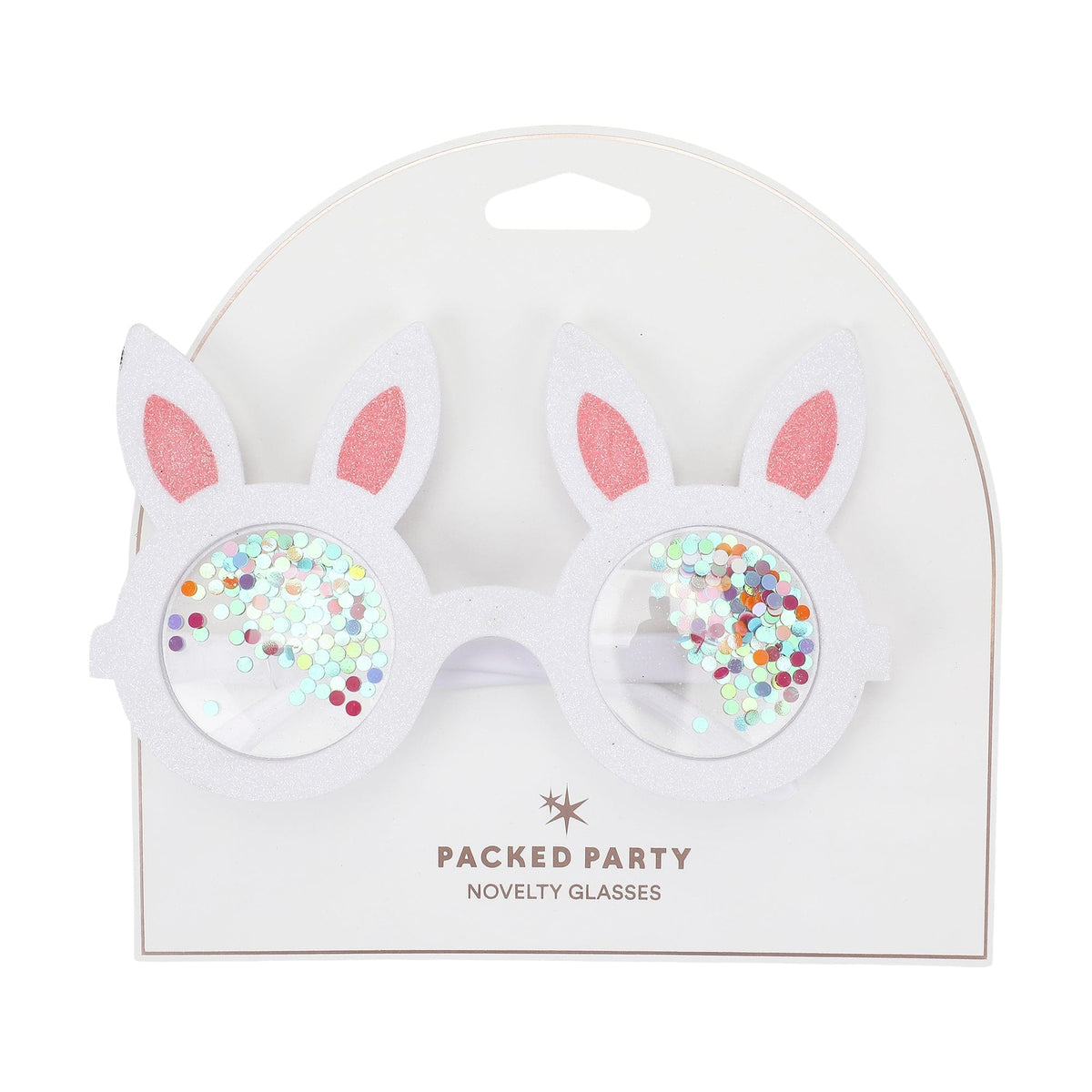 Hop-To-It Confetti Novelty Glasses (Single or Set of 4)