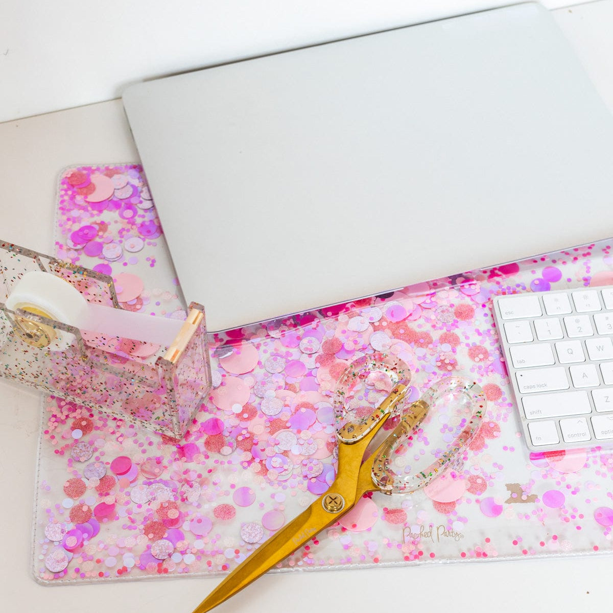 Multi-Use Confetti Desk Mat and Placemat
