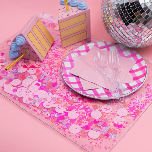 Multi-Use Confetti Desk Mat and Placemat