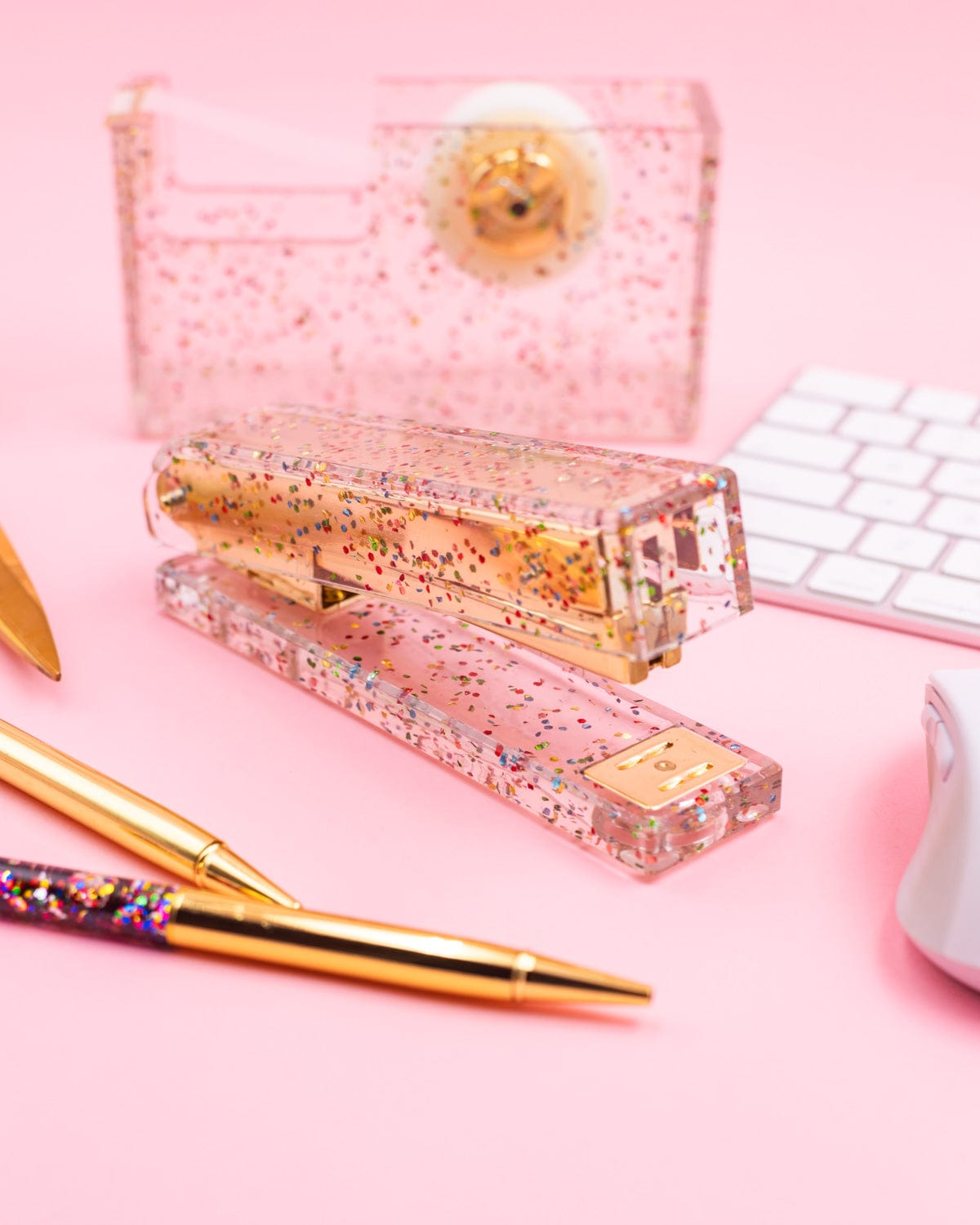 Confetti Injected Acrylic Stapler