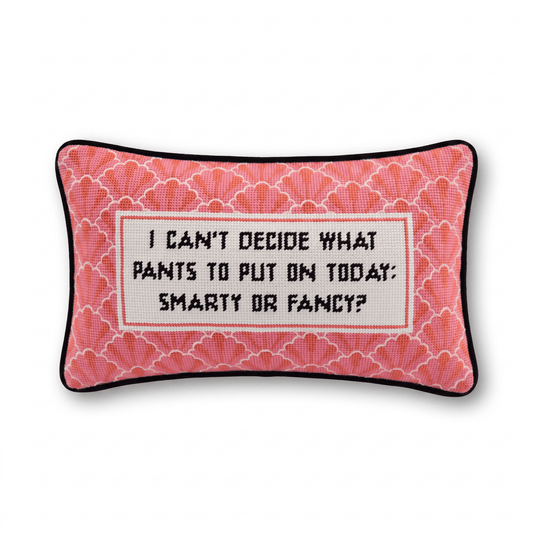 Pants Needlepoint Pillow