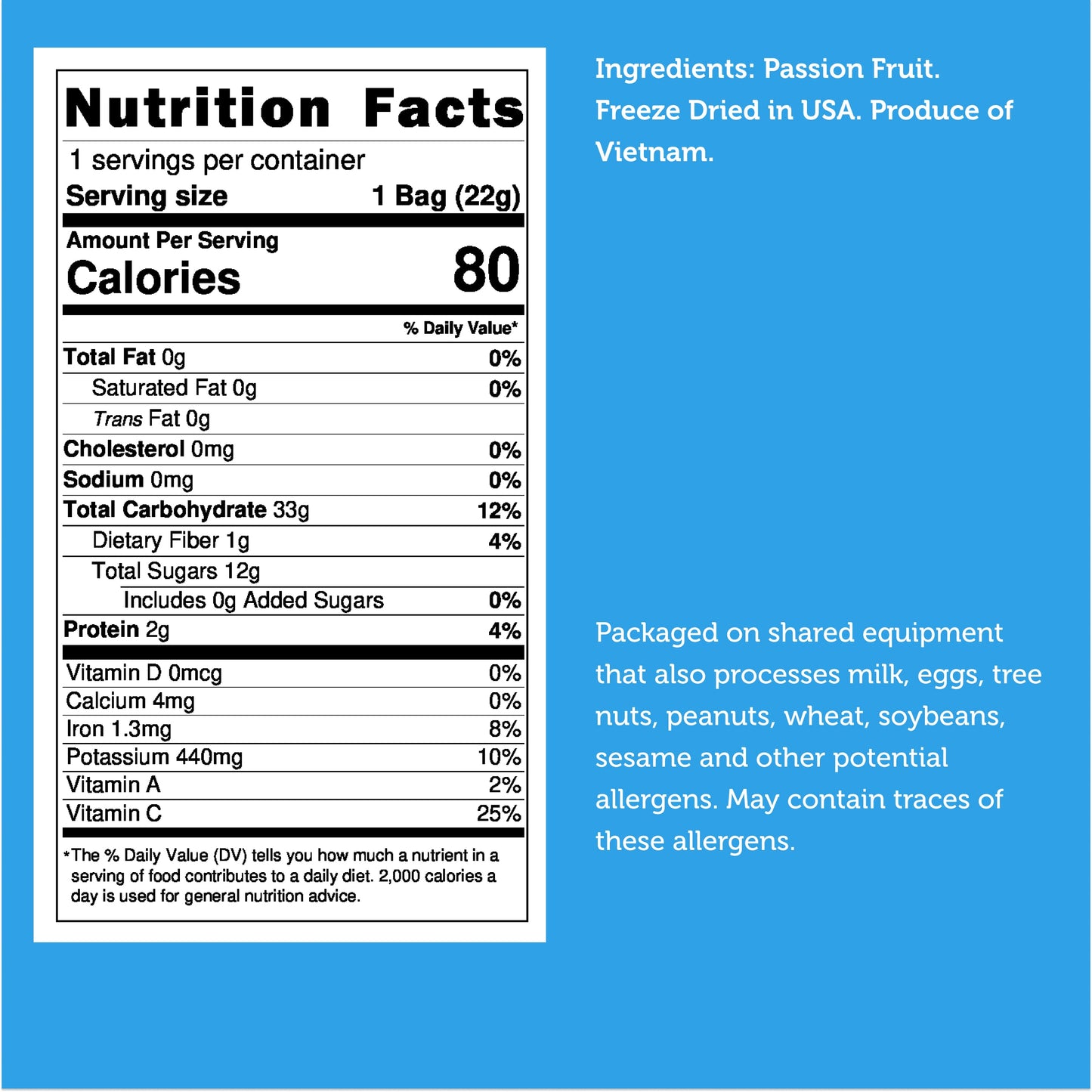 Freeze Dried Passion Fruit