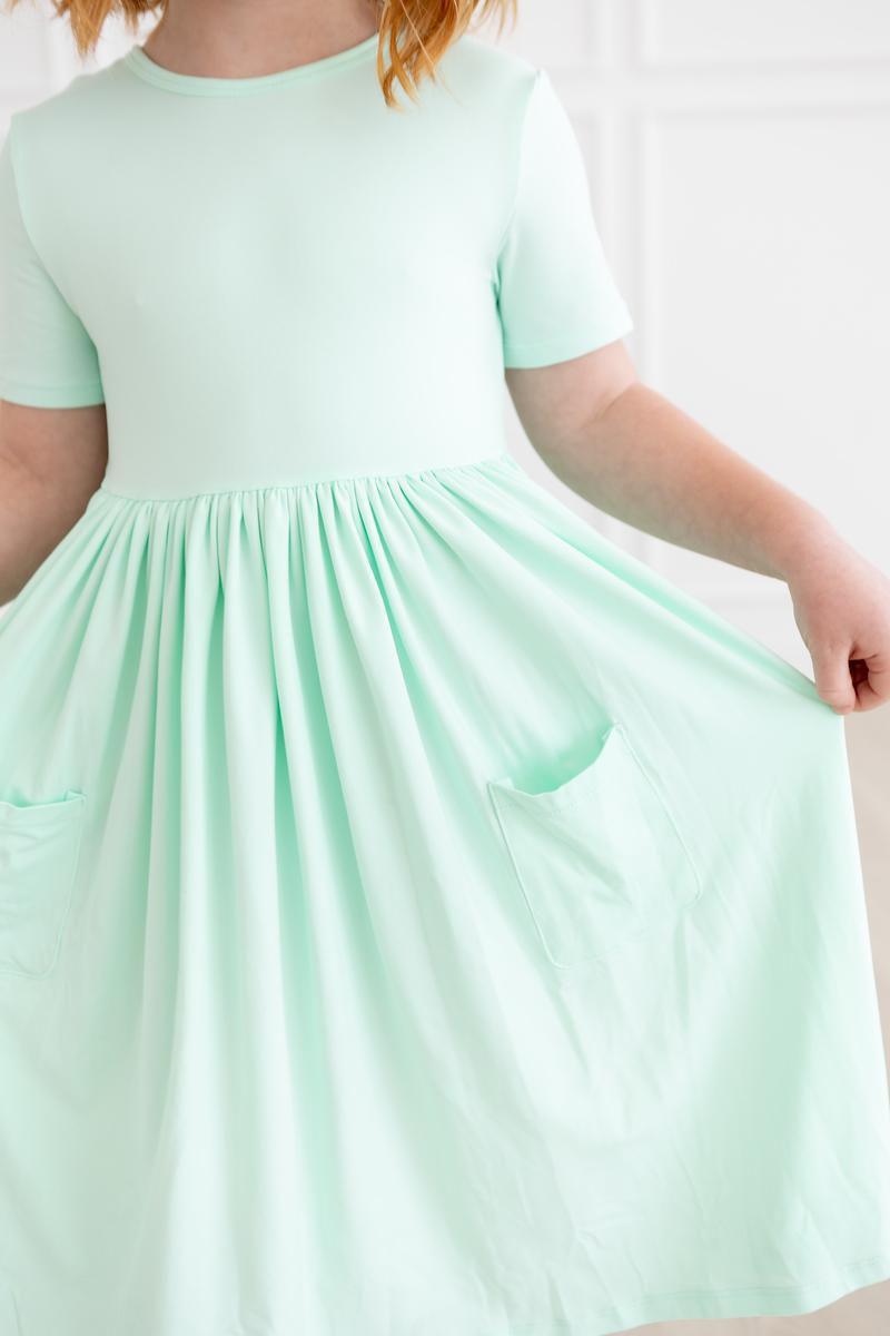 a woman wearing a dress