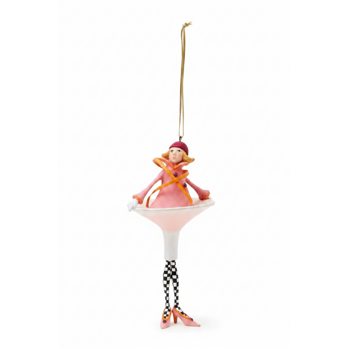 Patience Brewster Mini COSMOPOLITAN Cocktail Ornament