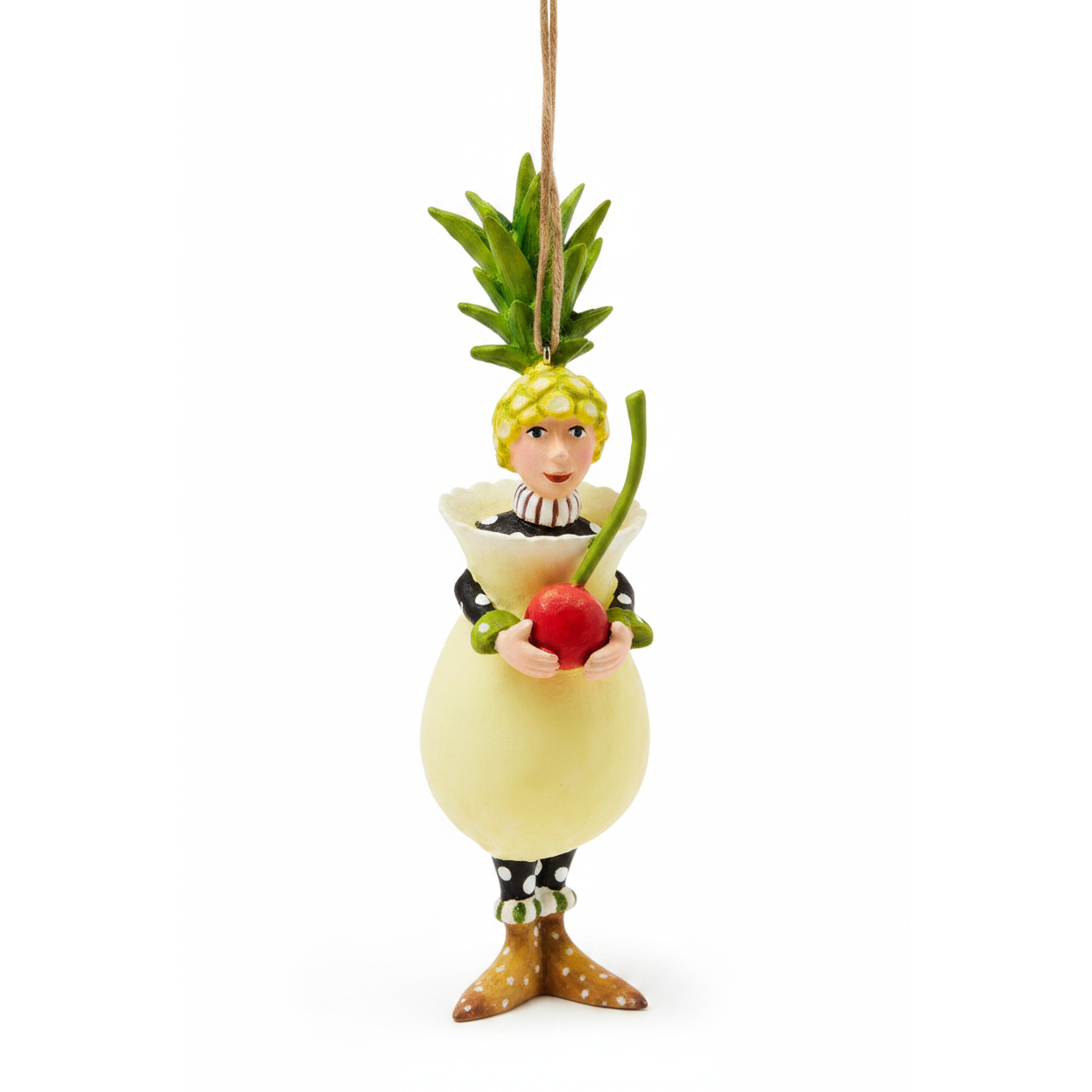 Patience Brewster Mini PINA COLADA Cocktail Ornament