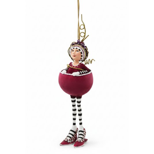 Patience Brewster Mini RED WINE Cocktail Ornament