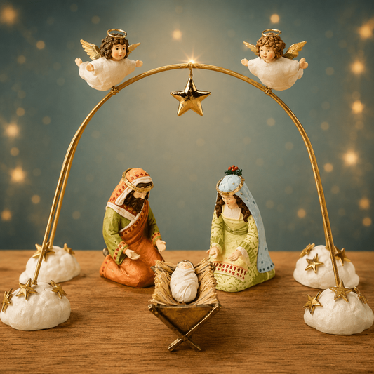 Patience Brewster Nativity Cherub Angels Arch Set, Set of 4 NEW & RETIRED