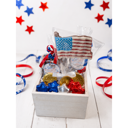 The Official Enjou America's 250th Birthday Independence Day Chocolate Basket