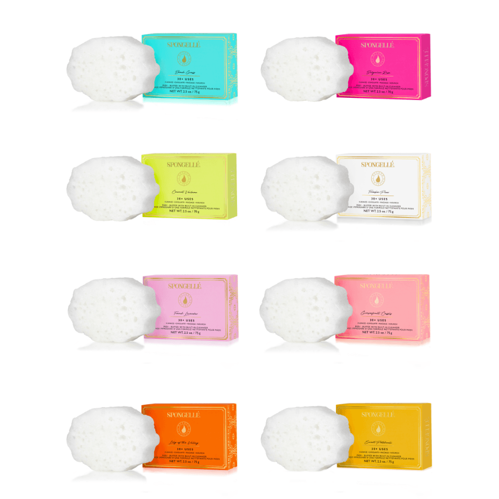 a group of colorful rectangular soaps