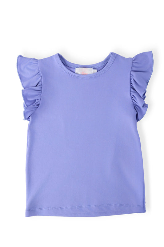 Periwinkle S/S Ruffle Tee