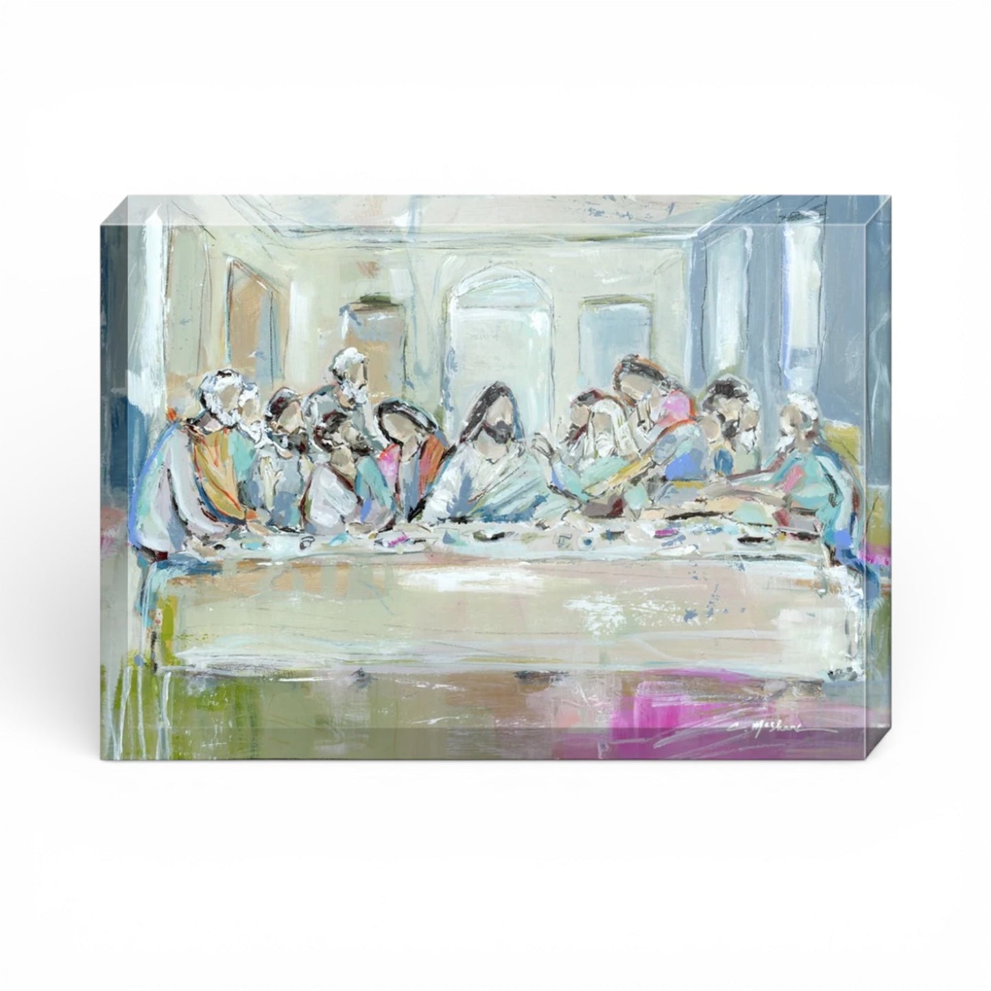 Legacy Meal II Last Supper Acrylic Tabletop Art