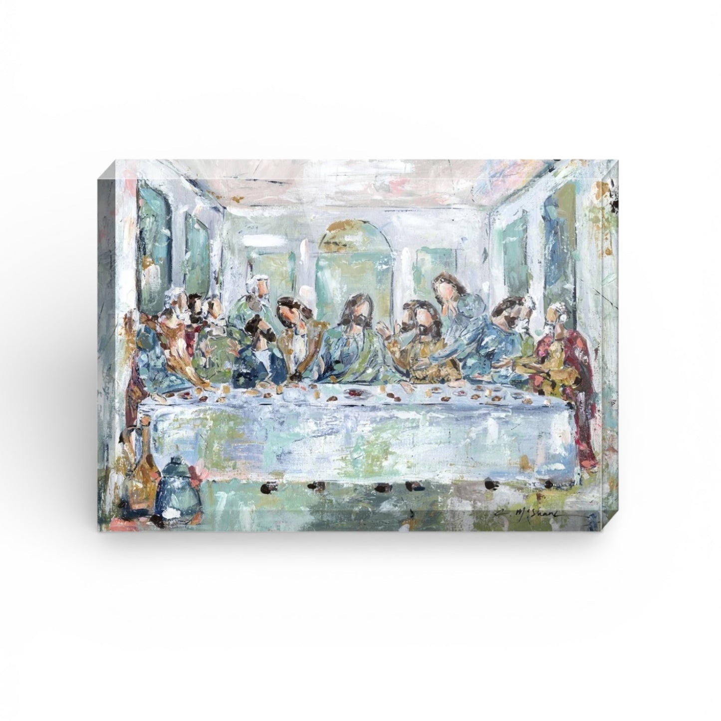 Legacy Meal I Last Supper Acrylic Tabletop Art