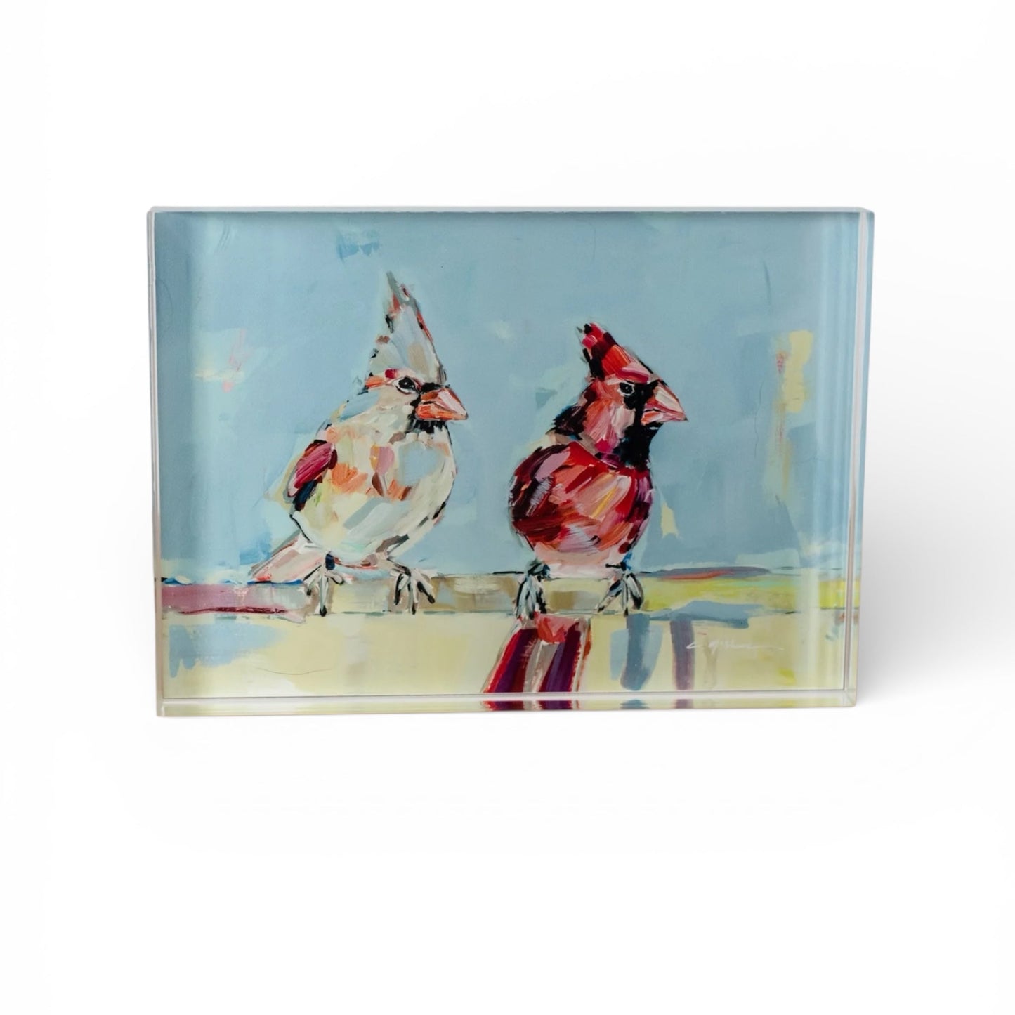 Always Together Cardinal Acrylic Tabletop Art