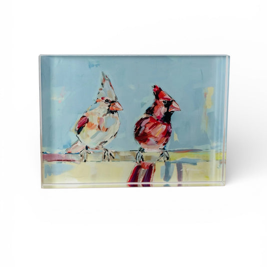 Always Together Cardinal Acrylic Tabletop Art