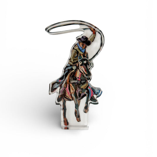 Rodeo Roper Acrylic Tabletop Art