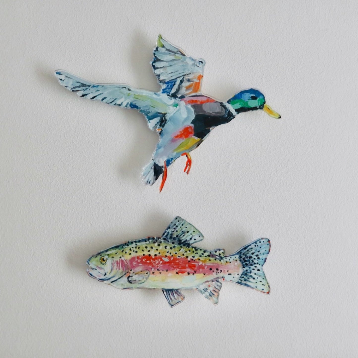 Take Flight Mallard Duck Acrylic Wall Contour