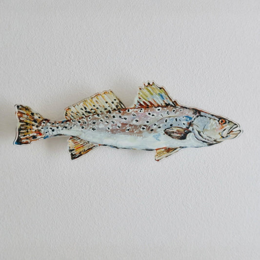 Speckled Sea Trout Acrylic Wall Contour