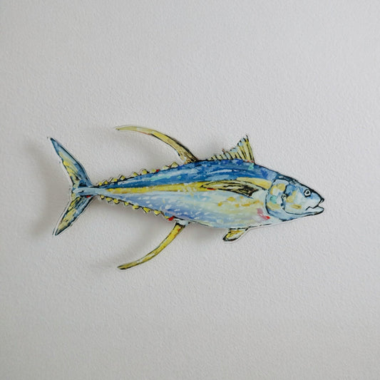Yellowfin Tuna Acrylic Wall Contour