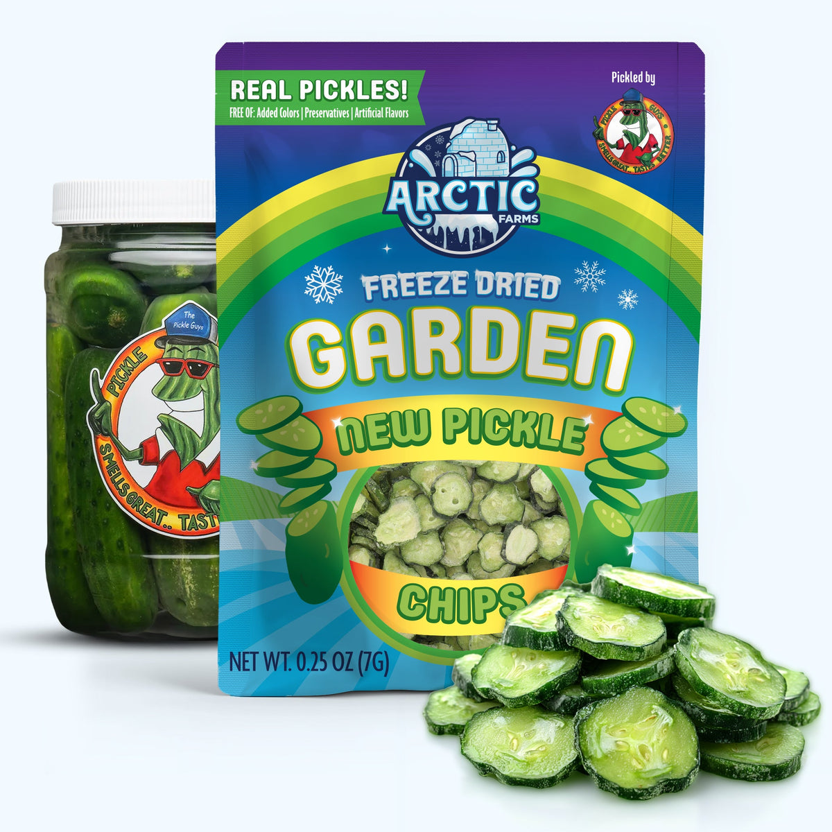 Freeze Dried New Pickle Chips from The Pickle Guys (Minimal Salt)