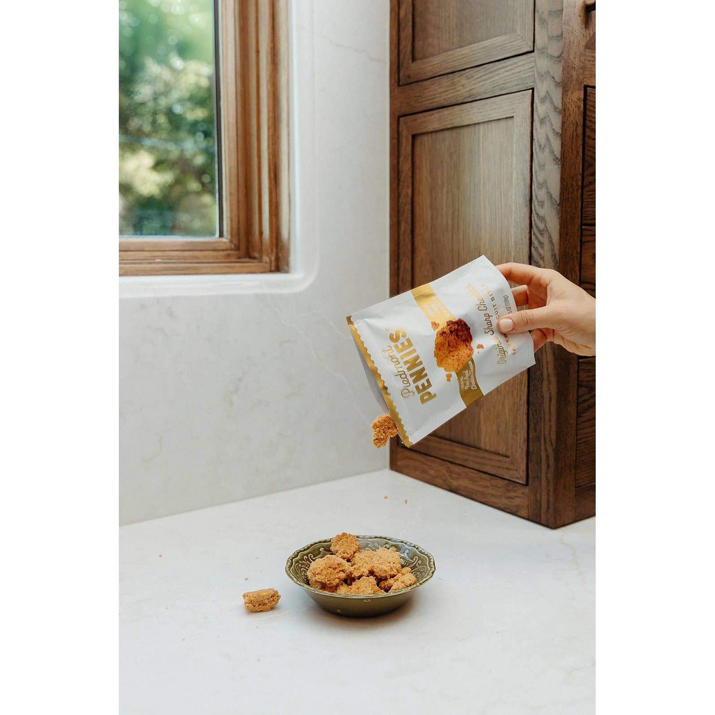 Piedmont Pennies Original Cheddar Cheese Crackers 4.5 oz. Pouch