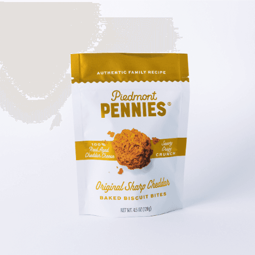 Piedmont Pennies Original Cheddar Cheese Crackers 4.5 oz. Pouch