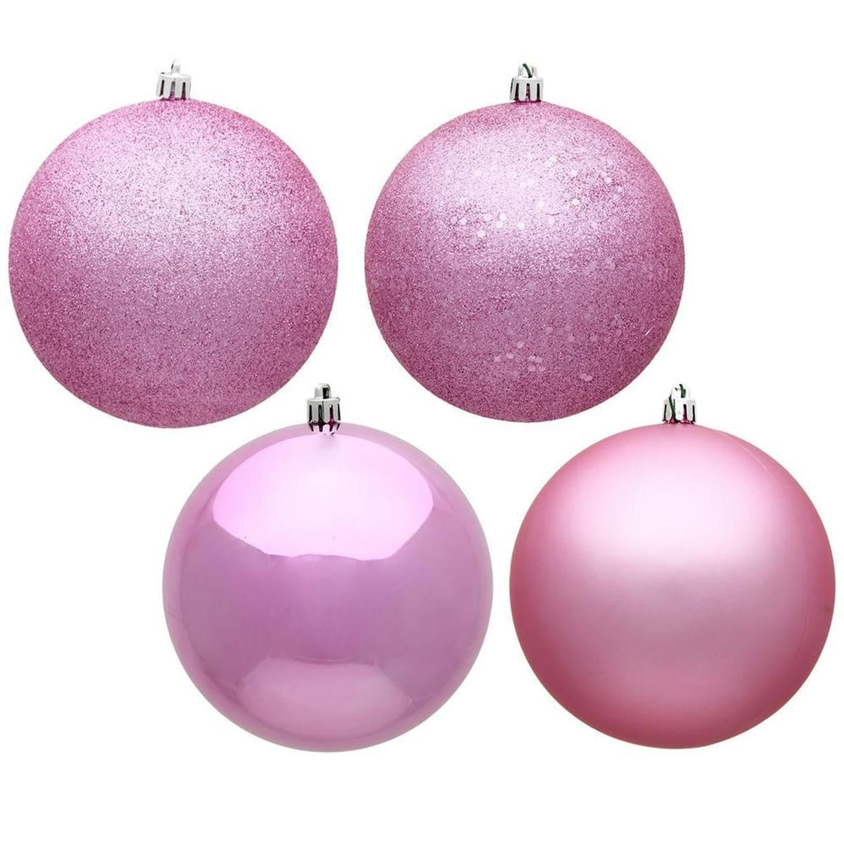 Pink Christmas Ball Ornament Assortment (Set of 20)