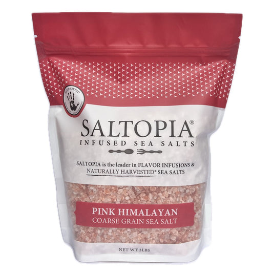 a bag of pink salt