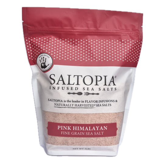 a bag of pink salt