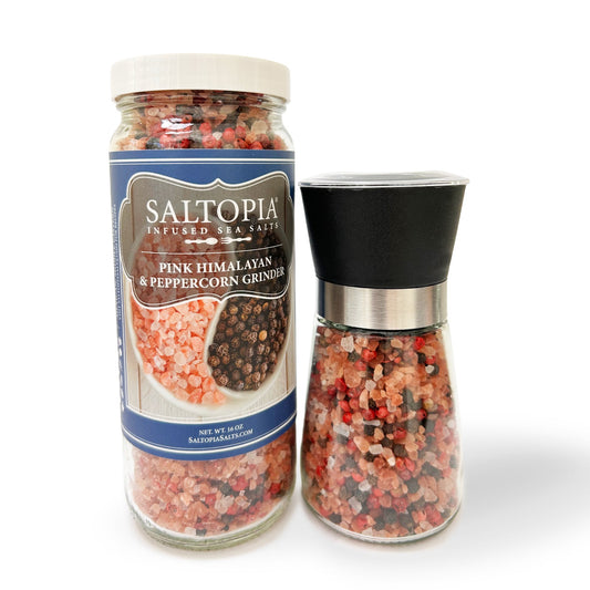 a bottle of salt and pepper shaker