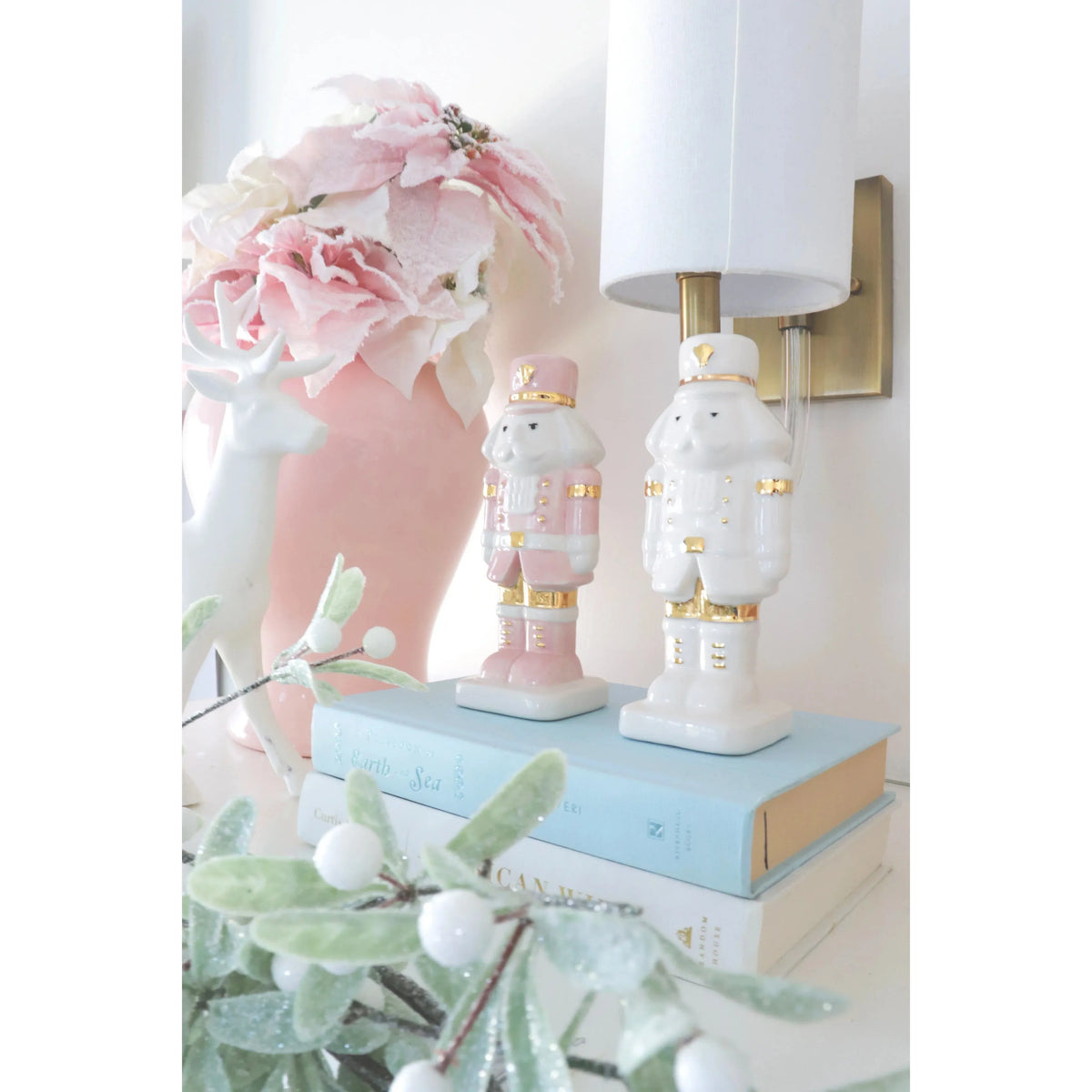 Pink Nutcracker with 22K Gold Accents