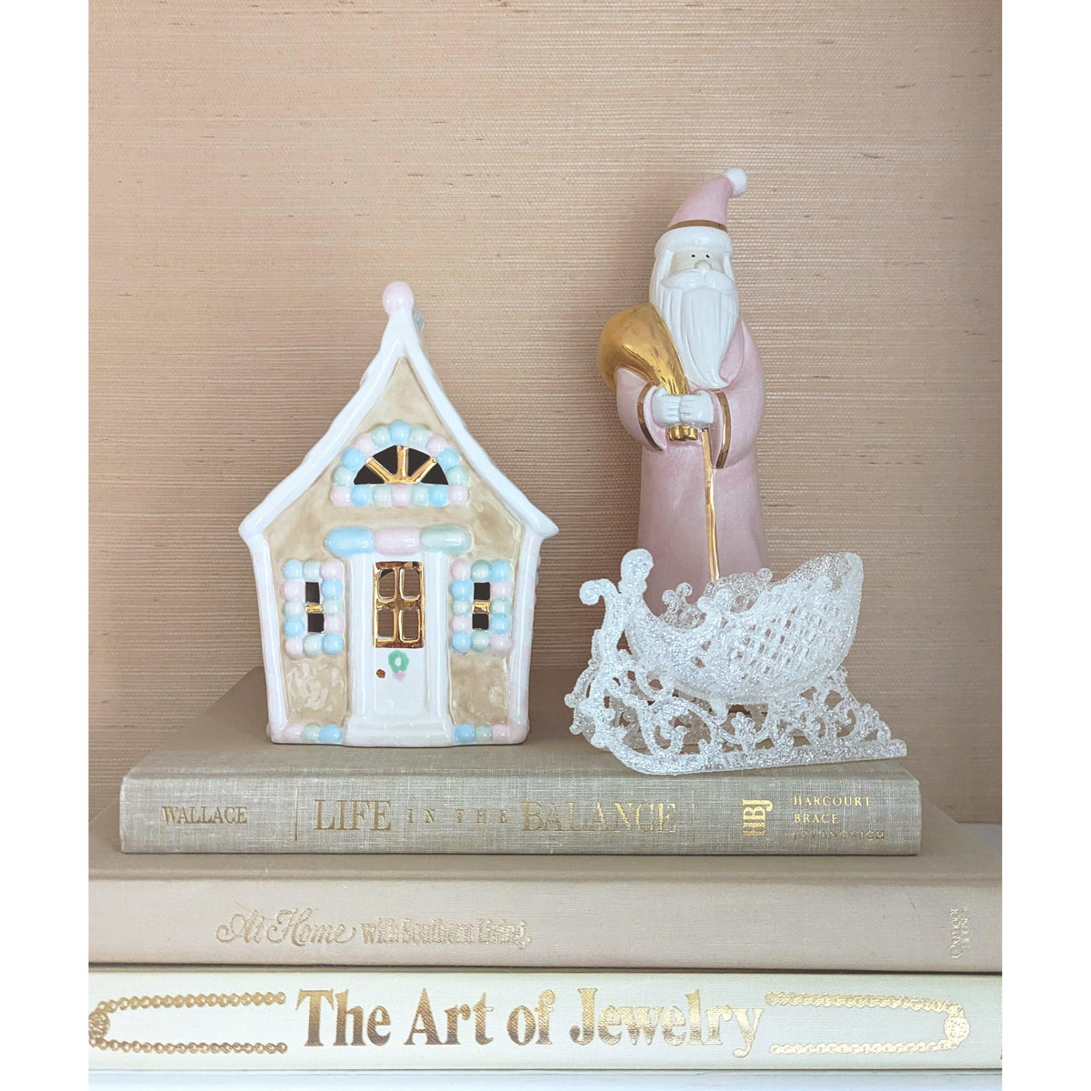 Pink Santa with 22K Gold Accents