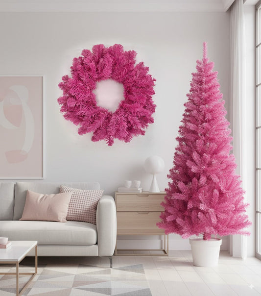 Pink Canadian Pine Christmas Tree
