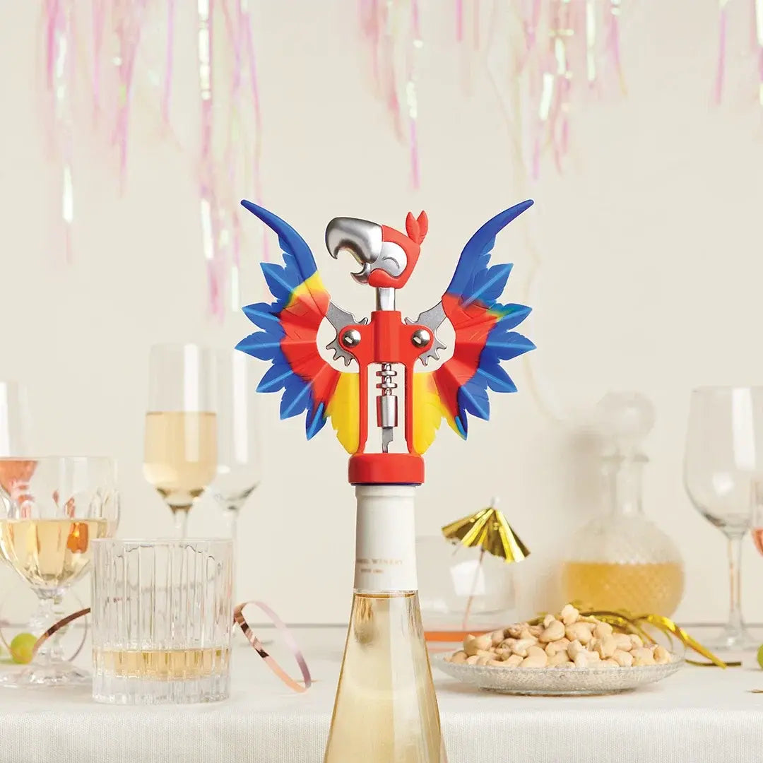 a bottle of champagne on a table