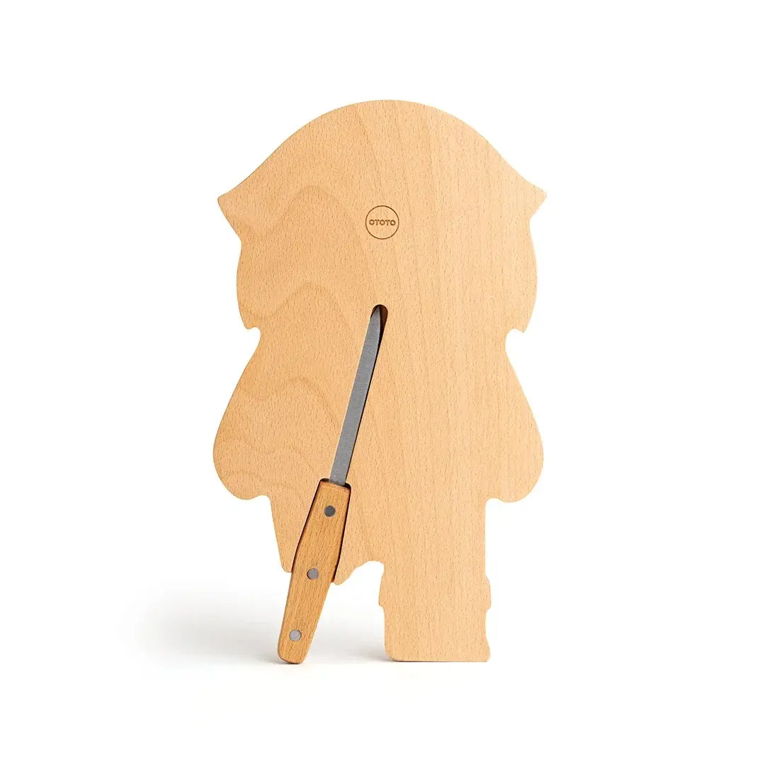 a wood carving of a woman