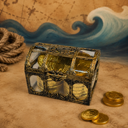Pirate's Treasure Chest of Coins