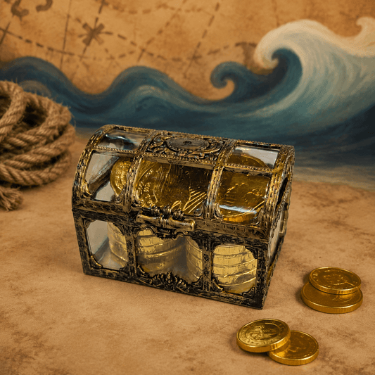 Pirate's Treasure Chest of Coins