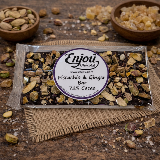 High Cocoa Pistachio Ginger Bar