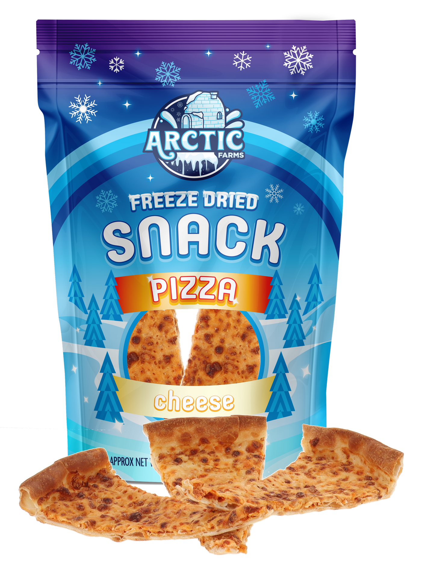 Freeze Dried Thin Crust Cheese Pizza Snack