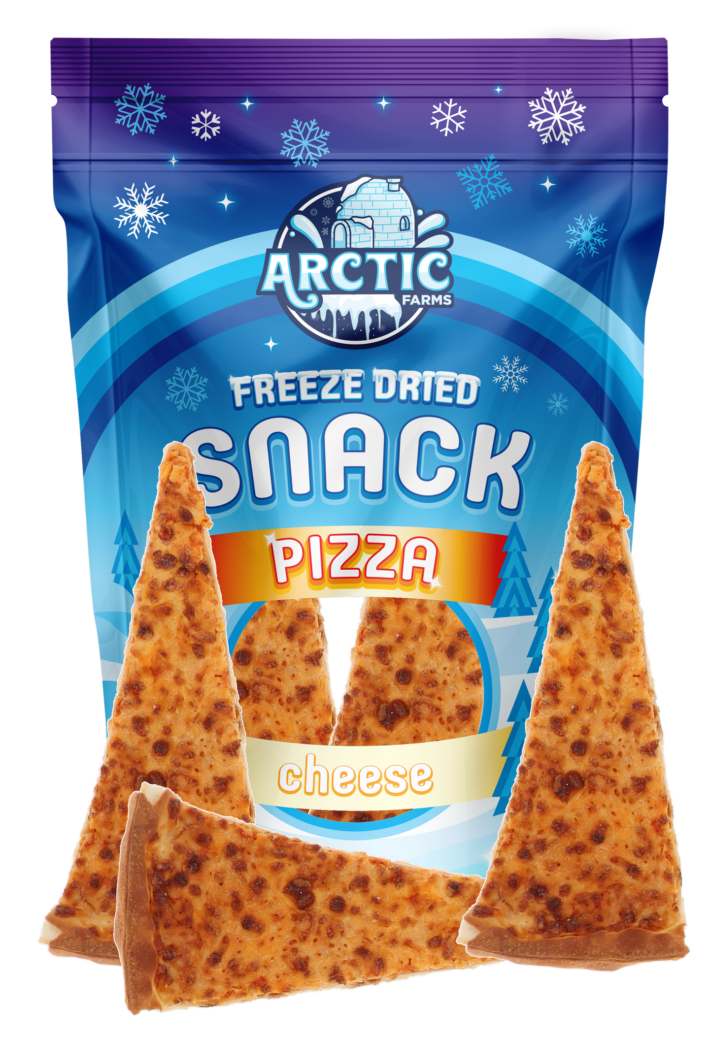Freeze Dried Thin Crust Cheese Pizza Snack