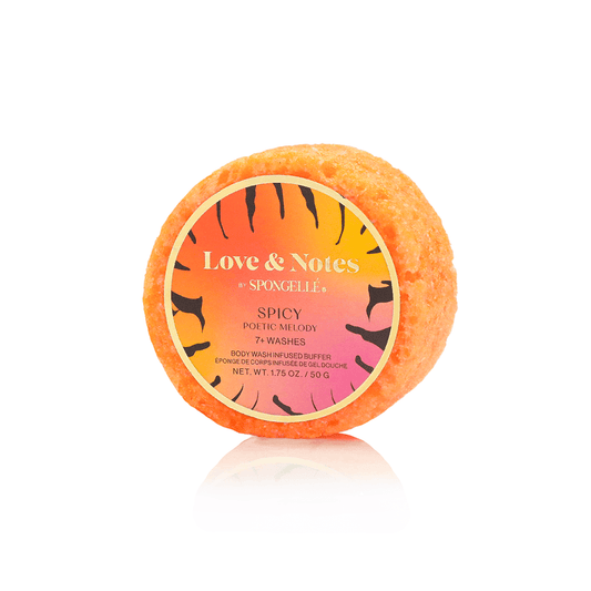 a round orange object with a label