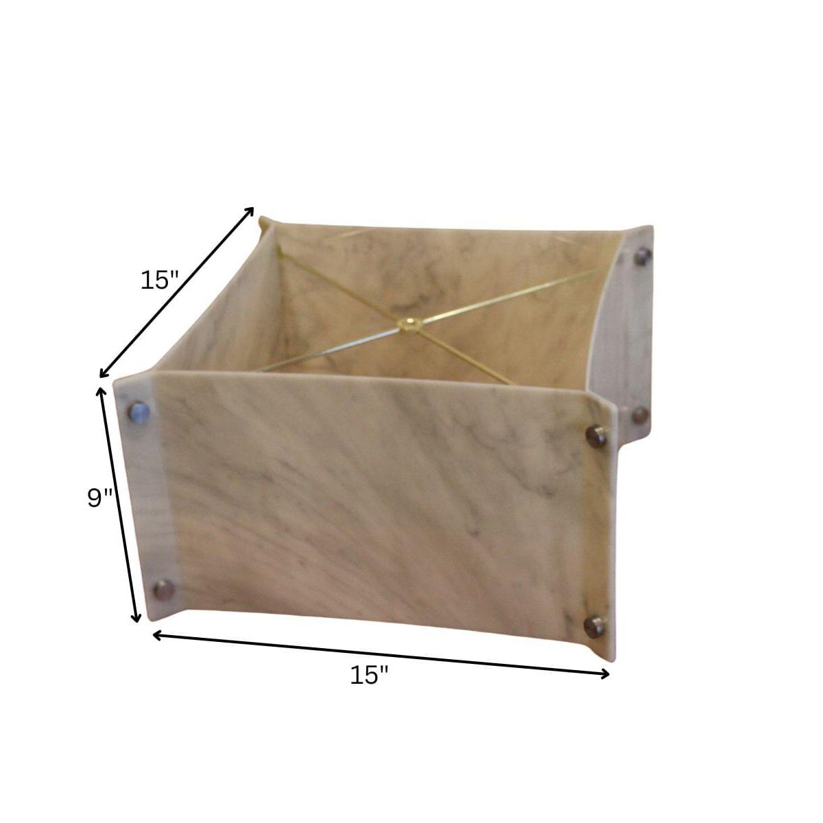 a rectangular object with measurements