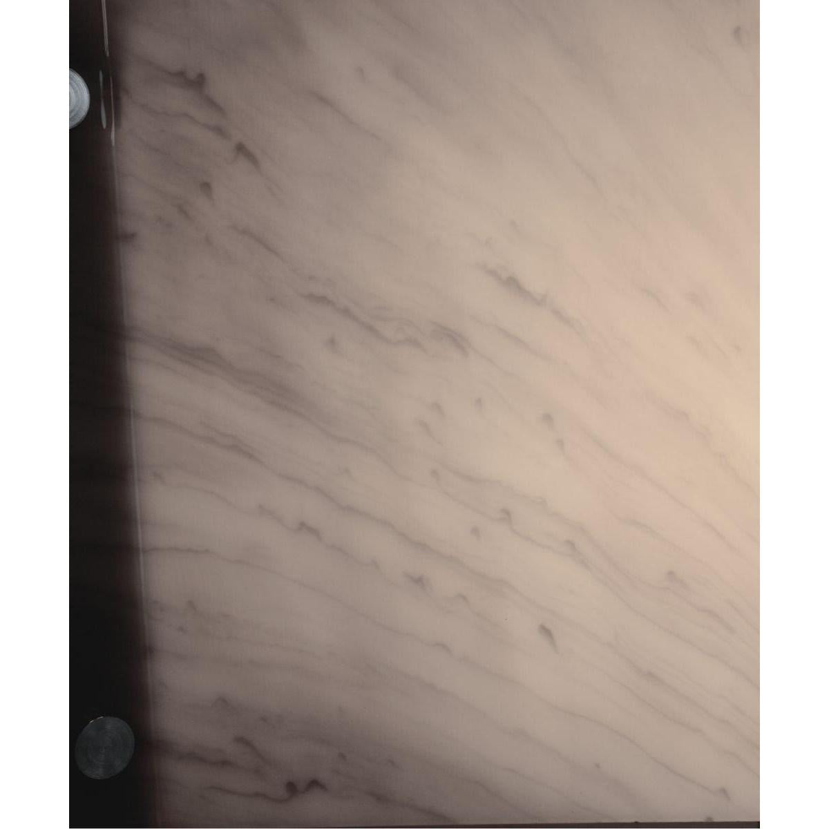 Pop Steady Flush Mount Conversion Kit 16"w Faux Marbled Alabaster Shade