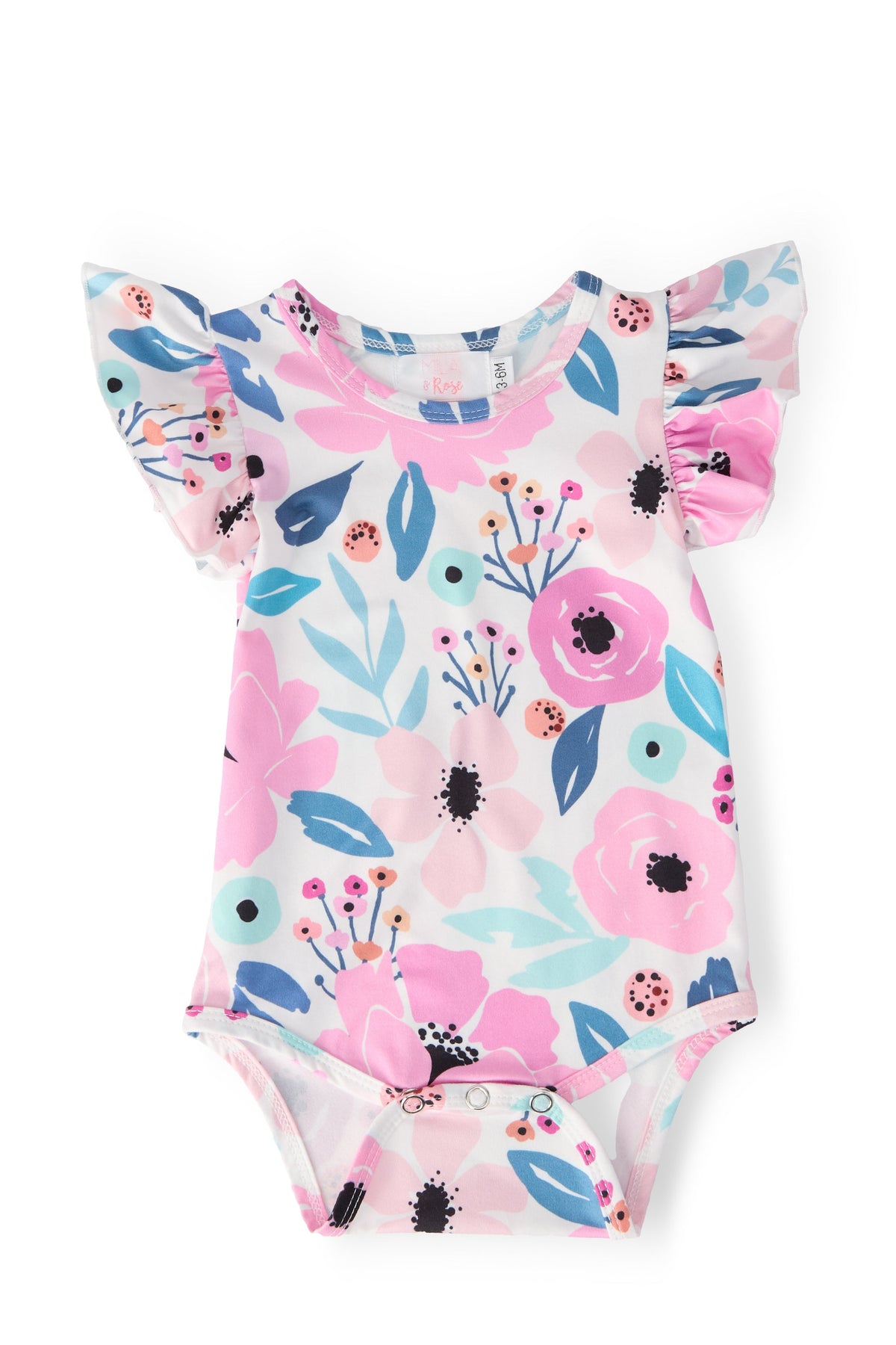 a baby clothes with flowers on it