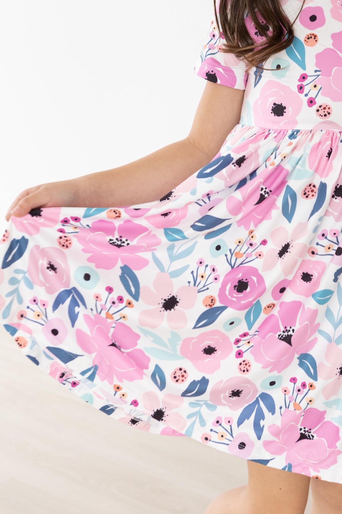 a girl wearing a dress
