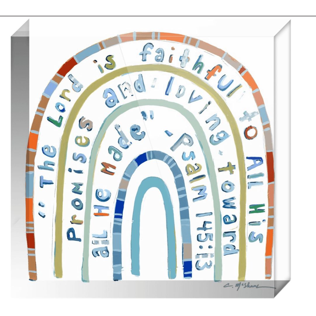 Promise Keeper Bible Verse Acrylic Tabletop Art