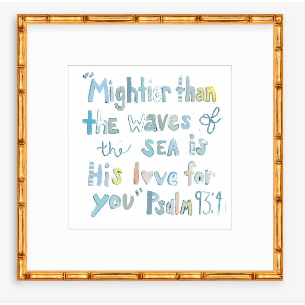 Psalm 93:4 Bible Verse Fine Art Print