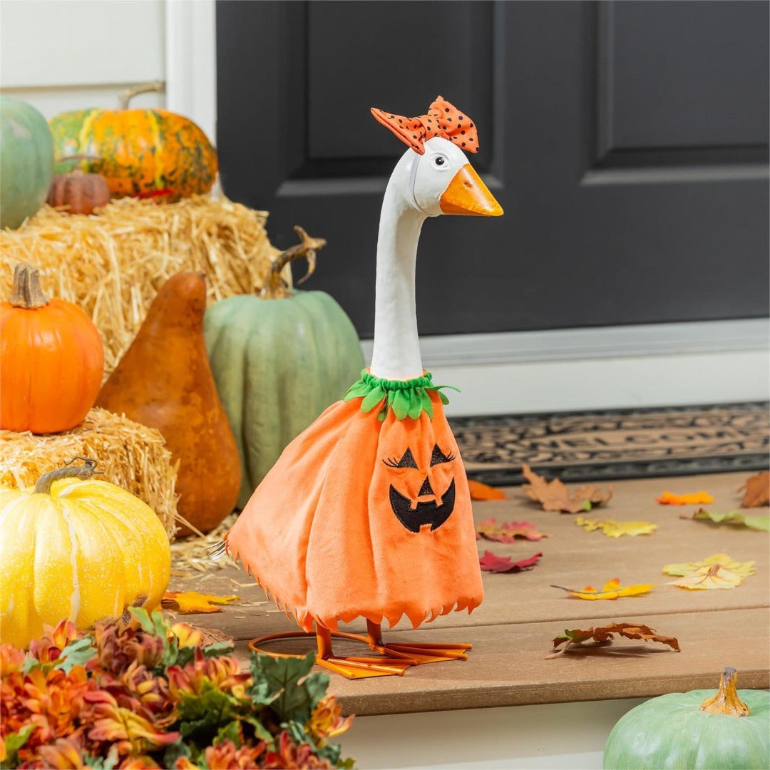 Pumpkin Porch Goose Outfit Giddy
