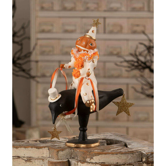 Pumpkinhead on Crow | Halloween Decor | Bethany Lowe