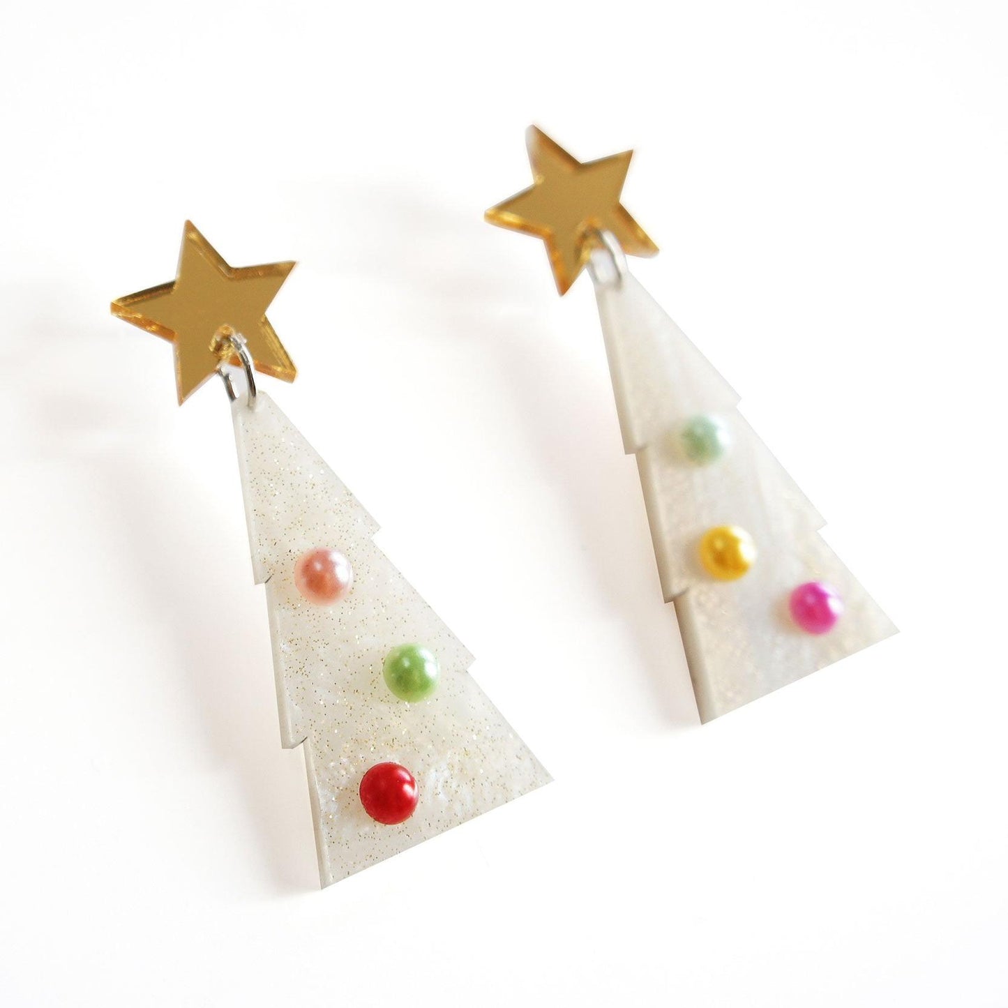 Purple Christmas Bauble Earrings by Laliblue – Retro Statement Jewelry Laliblue
