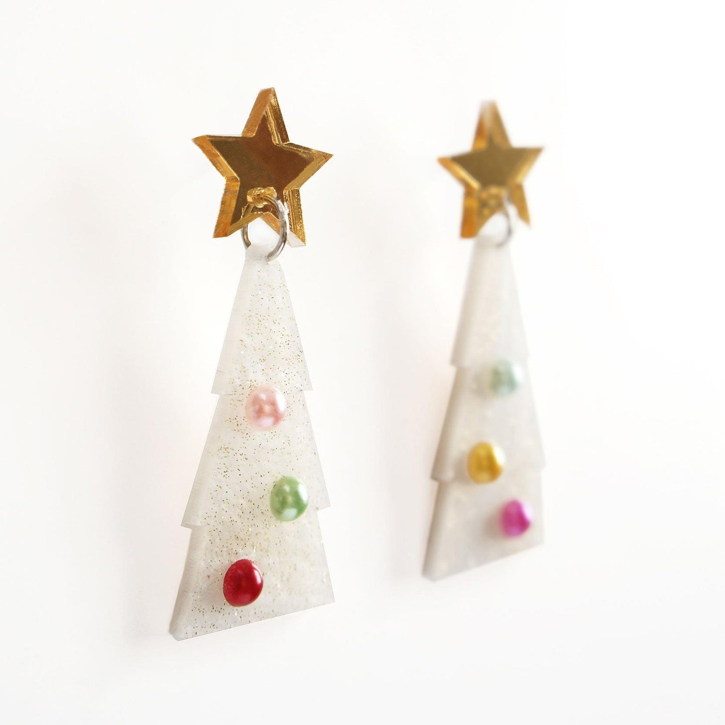 Purple Christmas Bauble Earrings by Laliblue – Retro Statement Jewelry Laliblue
